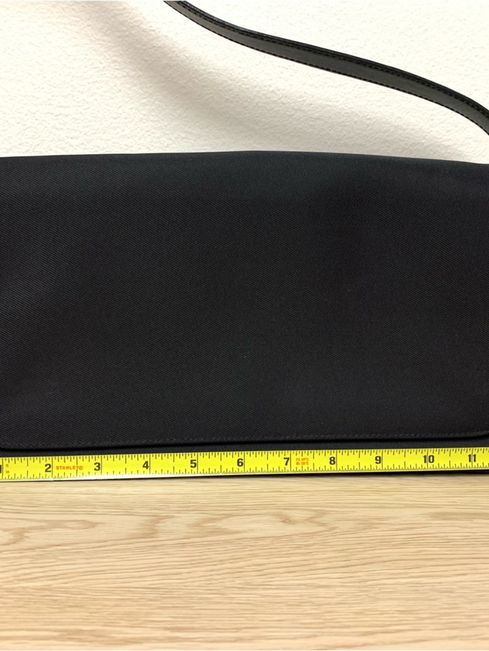 Vintage Coach Mercer Twill Demi Pouch Flap Shoulder Bag Purse Black Fabric Y2K - Picture 12 of 14